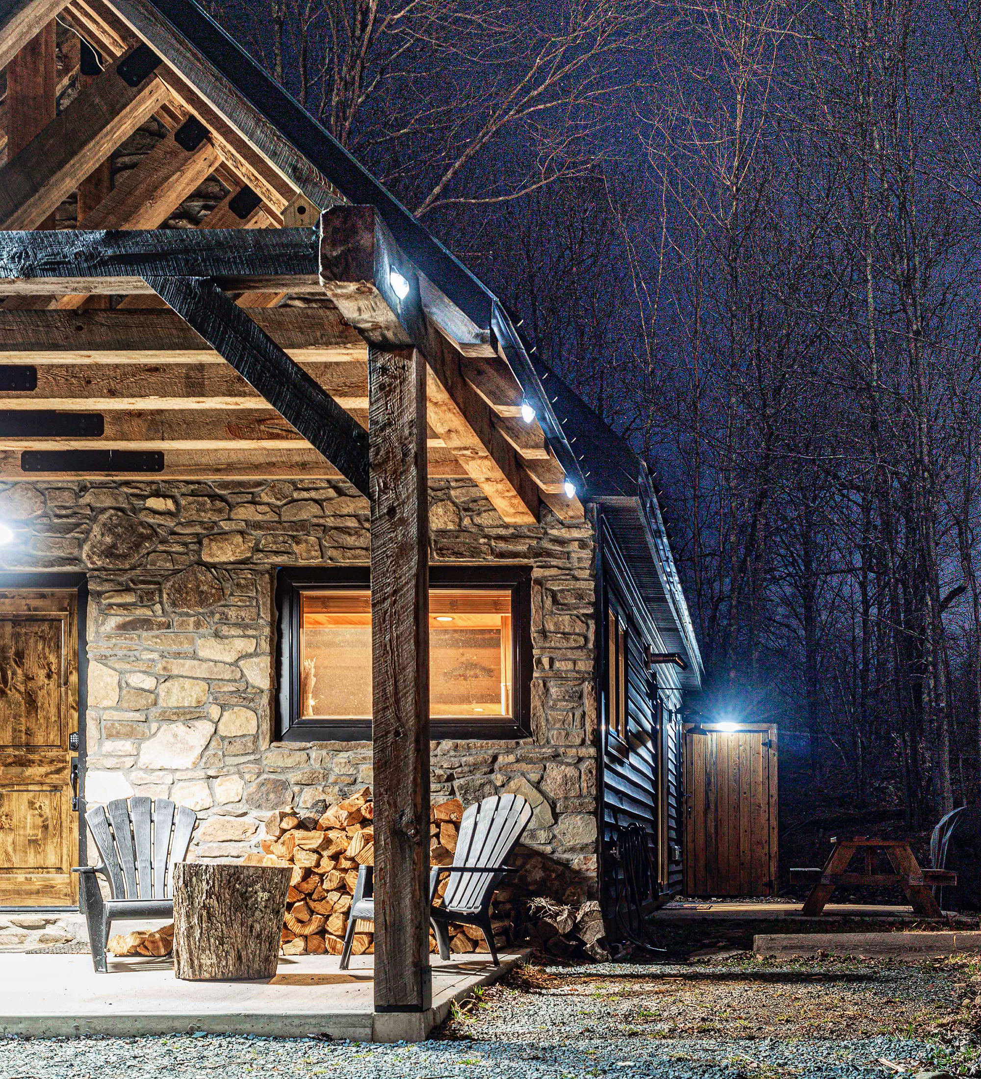 Cabin at Night